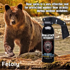 Feloiy Bear Repellent Spray Self Defense Security Protection 16 oz 35 Ft