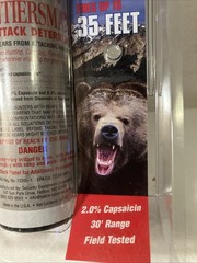 Bear Deterrent Spray Up To 35-Ft. 9.2oz. Spray w/Holster, Glow in the dark RARE