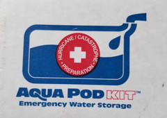 AquaPod Kit 65 gal Emergency Water Storage Drinking Water Container Home Bathtub