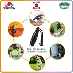 UNIWA Electronic Whistle 3 Sound Modes Handheld Sports Whistle with Lanyard