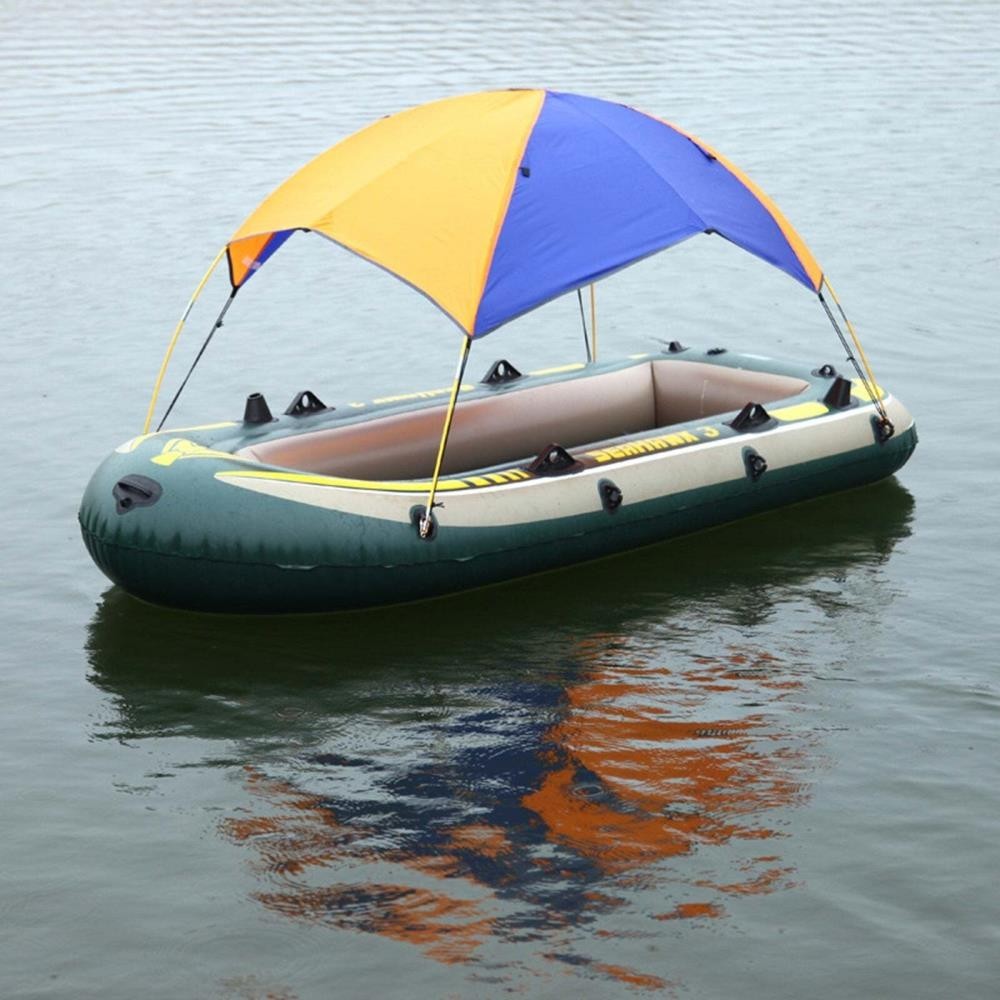 Inflatable Boat Kayak Canopy Awning Sun Shade Shelter Waterproof Tent Boat Kayak