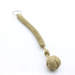 Paracord Monkey Fist Style Keychain Outdoor Hiking Accessory