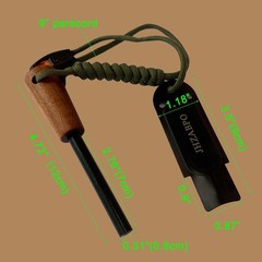 Fire Starter for Campfires, Flint and Steel Fire Starter Kit, Ferro Rod Survi…