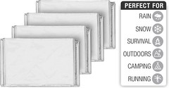 Manta térmica de emergencia médica Mylar Trauma Military Survival Safety Silver