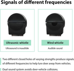 2 PCS Deer Whistles for Car Save Deer Warning Whistle with Waterproof 2pcs