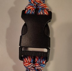 Red White Blue Paracord Keychain