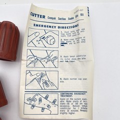 Vintage Cutter Compak Snake Bite Kit Suction Medical Emergency First Aid 1960s