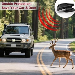 Auto-Activating Deer Whistles – 6 Count, Removable & Washable for All Vehicles