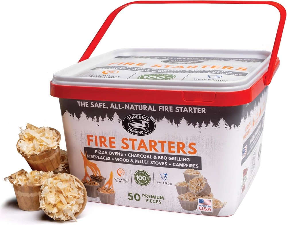 Fire Starter Pods 50 Large 15-20 Min Burn USA Made