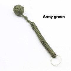 Paracord Monkey Fist Style Keychain Outdoor Hiking Accessory