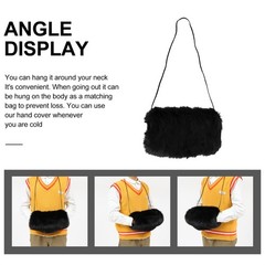 1Pack Black Hanging Warmer Muff Perfect For Outdoor Activities