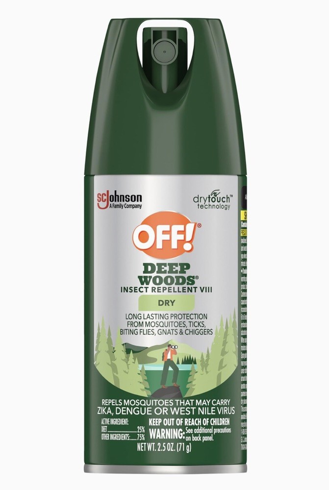 OFF! – Deep Woods Mosquito Insect Repellent VIII – Dry Bug Spray – 2.5 oz – NEW
