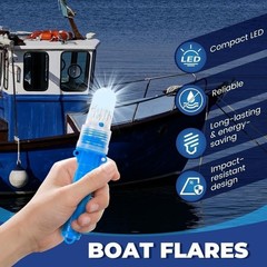 3Pcs Boat Flares Safety Kit Signals Electronic Boat Flare Coast Guard Approved