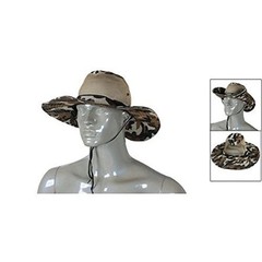 2 Pack Men Camouflage Hats with Wide Full Brim Breathable Mesh Design Summer