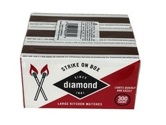 Diamond Greenlight FSC Certified 100% Wood Large Kitchen Matches, 300 ct/pack