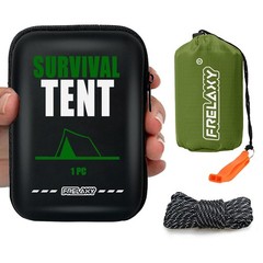 Extra-Thick Emergency Tent, Compact Survival Tent with Whistle, Upgraded Para…