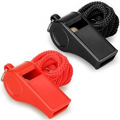 120db Whistle with Lanyard, Loud Crisp Sound Plastic Sports Whistles for Coaches