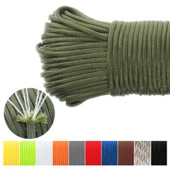 500FT 550 Parachute Cord Rope 7 Strand Nylon Mil-Spec Type III Military Paracord