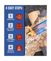 for Fireplace, Campfire, or Grills. Safe, All Purpose, Effective, Waterproof,…