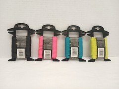 Tool Bench Paracord Lot of 4 Black Pink Blue Neon Green