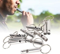 Set of 3 Extra Loud Whistles for Camping Hiking Hunting Outdoors Sports and E…