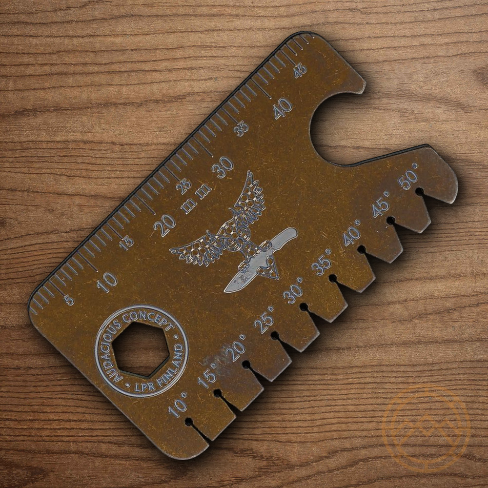 AuCon Dog Tag AngleFinder Bronze Finish Titanium Hex/Bit Driver Bottle Opener