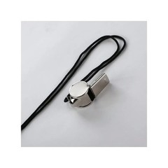 2-Pack Metal Referee Whistles w/ Lanyards Loud Coach Football Soccer Emergency