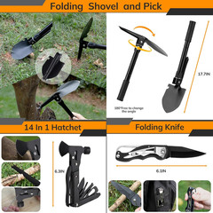 Survival Kit, 250Pcs Survival Tools Tactical Gear and Trauma Bag, Survival First