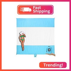 WEKAPO Beach Blanket Sandproof Waterproof, Extra Large Beach Mat