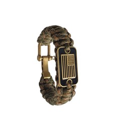 VAYOBOO Paracord Bracelet – Tactical Survival for Adjustable, Bronze