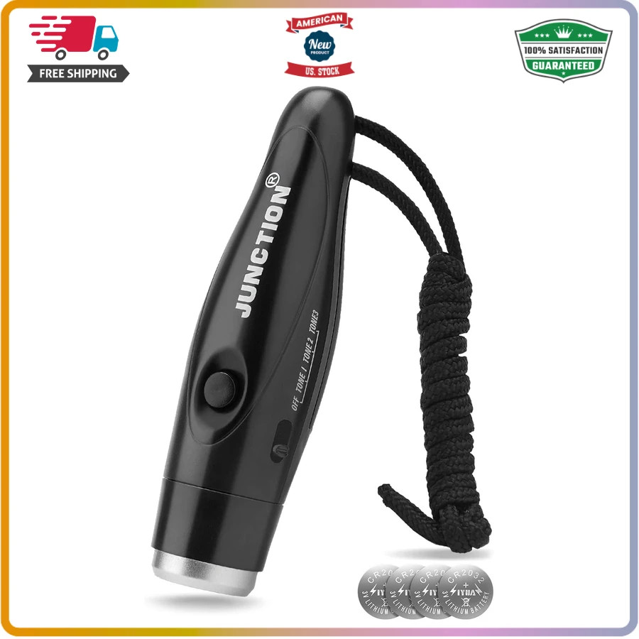 UNIWA Electronic Whistle 3 Sound Modes Handheld Sports Whistle with Lanyard