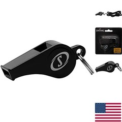 Classic Black Whistle with Lanyard – Must-Have for Coaches and Sports Officials