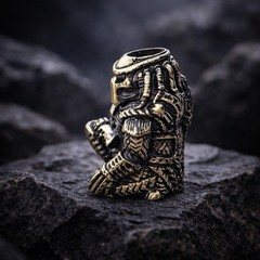 Predator Bead Brass Paracord EDC Lanyard Knife Bead Handmade