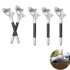 Pack of 5 Rhombic Golf Tees 10° Diagonal Insert for Speed, Distance & Zero Drag