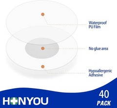 15-Day Long Lasting Transparent Patches for Libre 3 – 40 Count, Easy Application