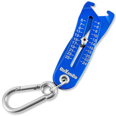 ® Gen2 Bolt Size Finder Tool Keychain – Gauge Bolts & Nuts Head SAE 5/32 to 1″ &