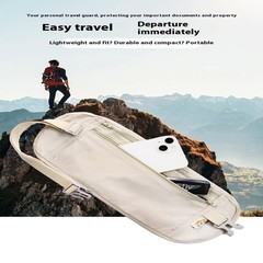 Invisible Travel Waist Packs Pouch For Passport Money Belt Bag Hidden Wallet