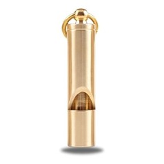 Loudest Brass Whistle Best Premium Emergency Whistle 125db+ One Piece Outdoor