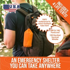 Go Time Gear Survival Life Tent • 2 Person Mylar Emergency Shelter Tube Tent …