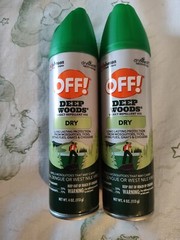2 Bottle Off! Deep Woods Insect Repellent VIII (Dry) – 4 Oz.-