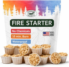 Superior Trading Fire Starter Pods in Resealable Packs – Fire Starters for Campf