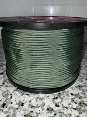TECEUM Paracord Type IV 750 lb Green 010a – 1000 ft – 4mm – 100% Nylon Strong