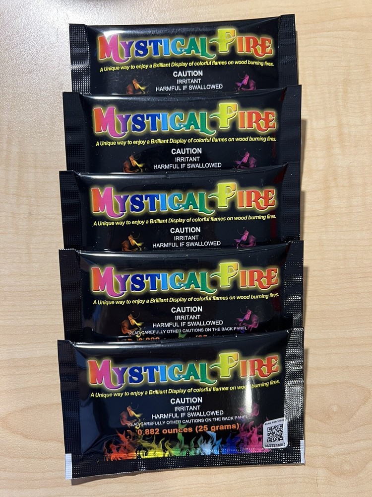 Mystical Fire Flame Color Changer Packets Indoor & Outdoor – Bundle Of 5 Packets