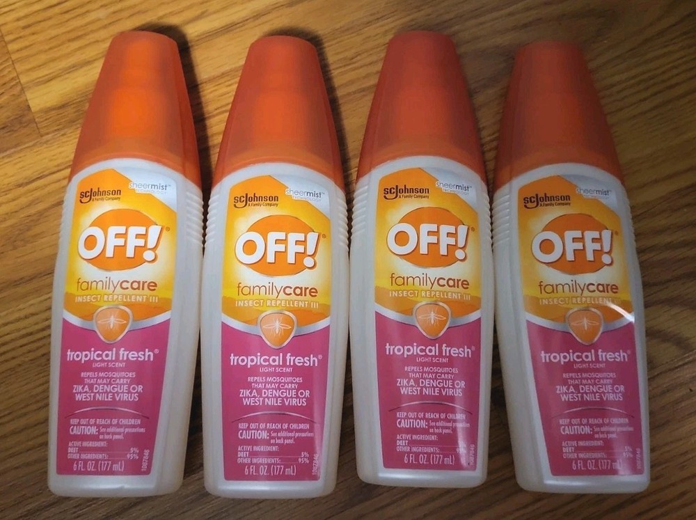 4 Off Family Care Tropical Fresh Insect Repellent 6oz