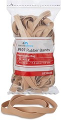 1InTheOffice Rubber Bands #107, Quality Multi-Purpose Wide Thick Crepe