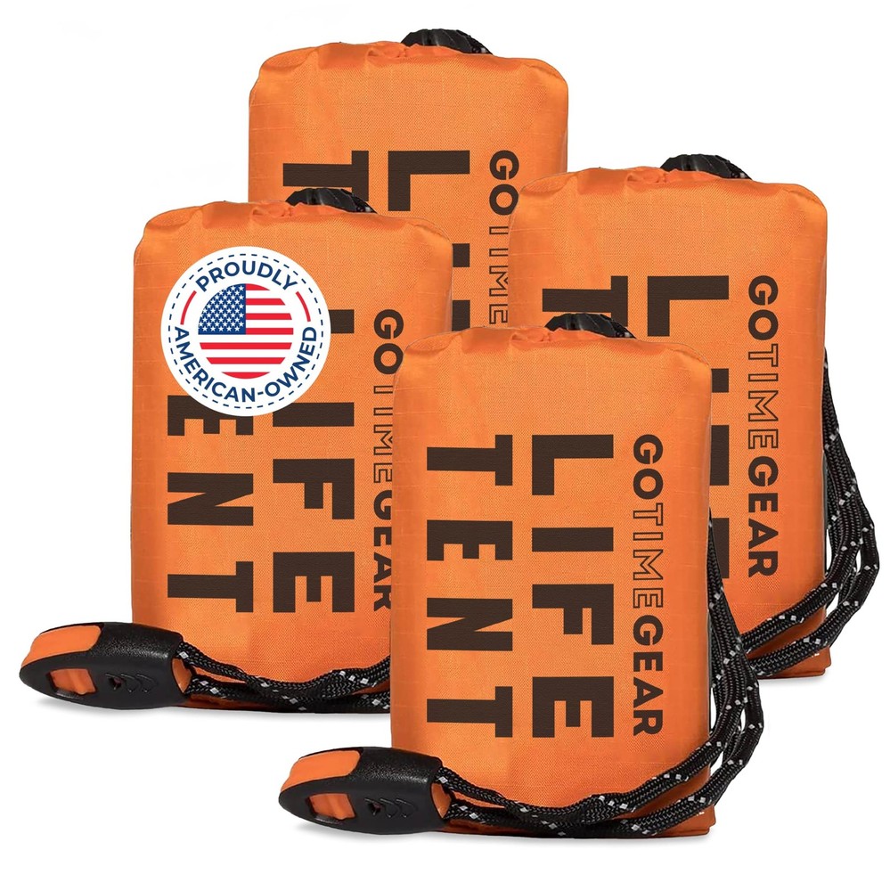Go Time Gear Survival Life Tent • 2 Person Mylar Emergency Shelter Tube Tent …