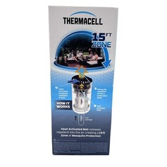THERMACELL NEW Heat Activated 15 FT. Zone Mosquito Non Spray Repellent Gray