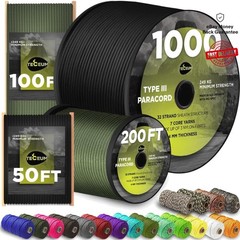 Multi-Functional 1000ft Paracord Rope – 45+ Colors for Camping & DIY Projects