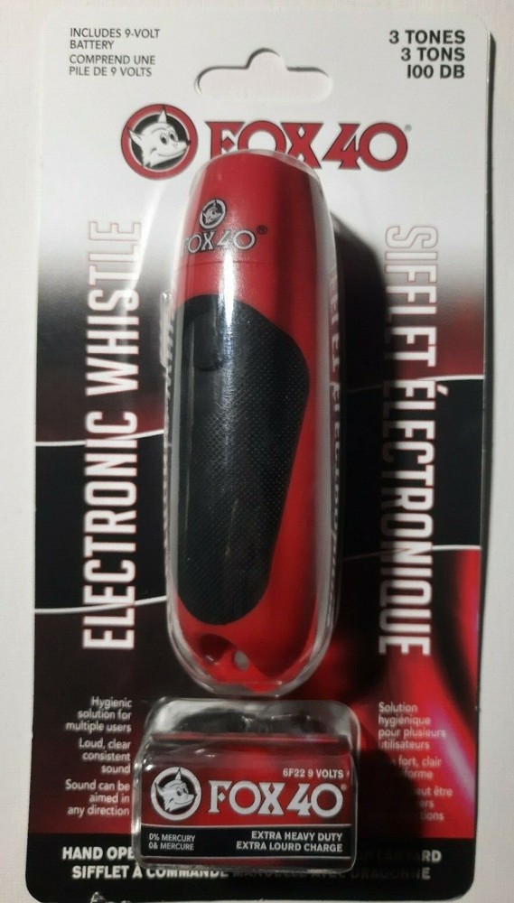 Fox 40 | Electronic Whistle | Coach Safety | 9 Volt Battery Included