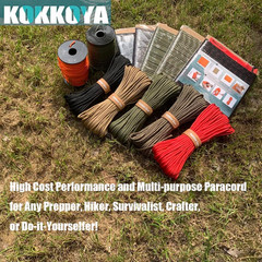 Survival Paracord 550 Fire Paracord Survivor Cord Nlyon Rope 10 Strands US Milit